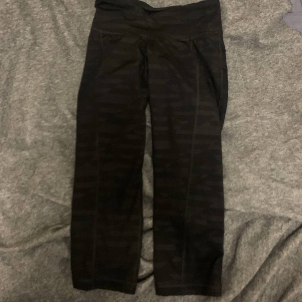 Black Patterned High Waisted Leggings